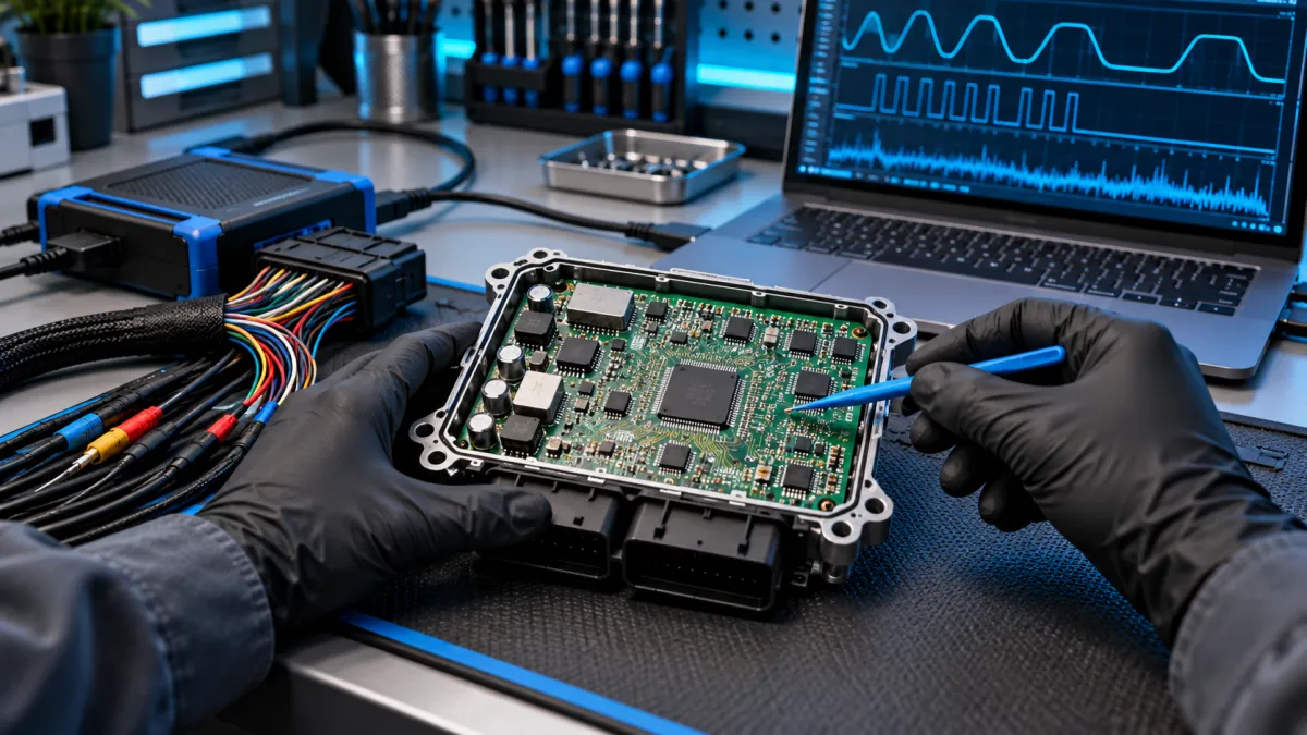Temsili ECU eğitim çalışma alanı