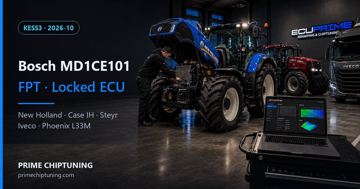 New Holland, Case IH ve Iveco'da Kilitli Bosch MD1CE101 Çözümü: 2021 Sonrası FPT Motorlar
